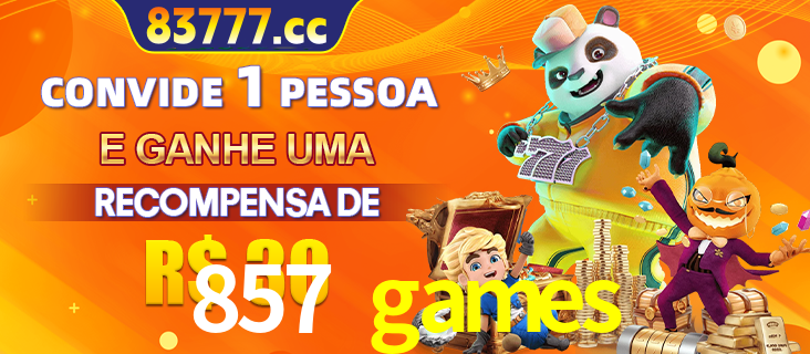 Banner institucional da 857 games sobre parceria de marcas e criação de uma marca de excelência, apresentando os mascotes de jogos populares como o Fortune Tiger.