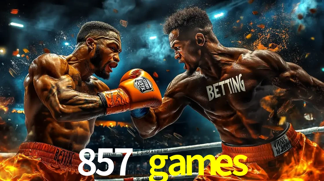 Dois boxeadores em uma luta intensa e explosiva, representando a adrenalina e as oportunidades de apostas em esportes de combate disponíveis na plataforma 857 games.